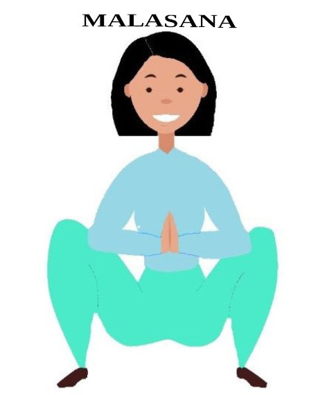 yoga, posture de la guirlande